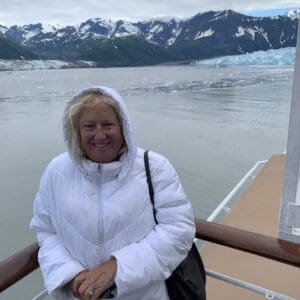 Carol Piza near water