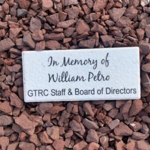 image of a paver with an inscription