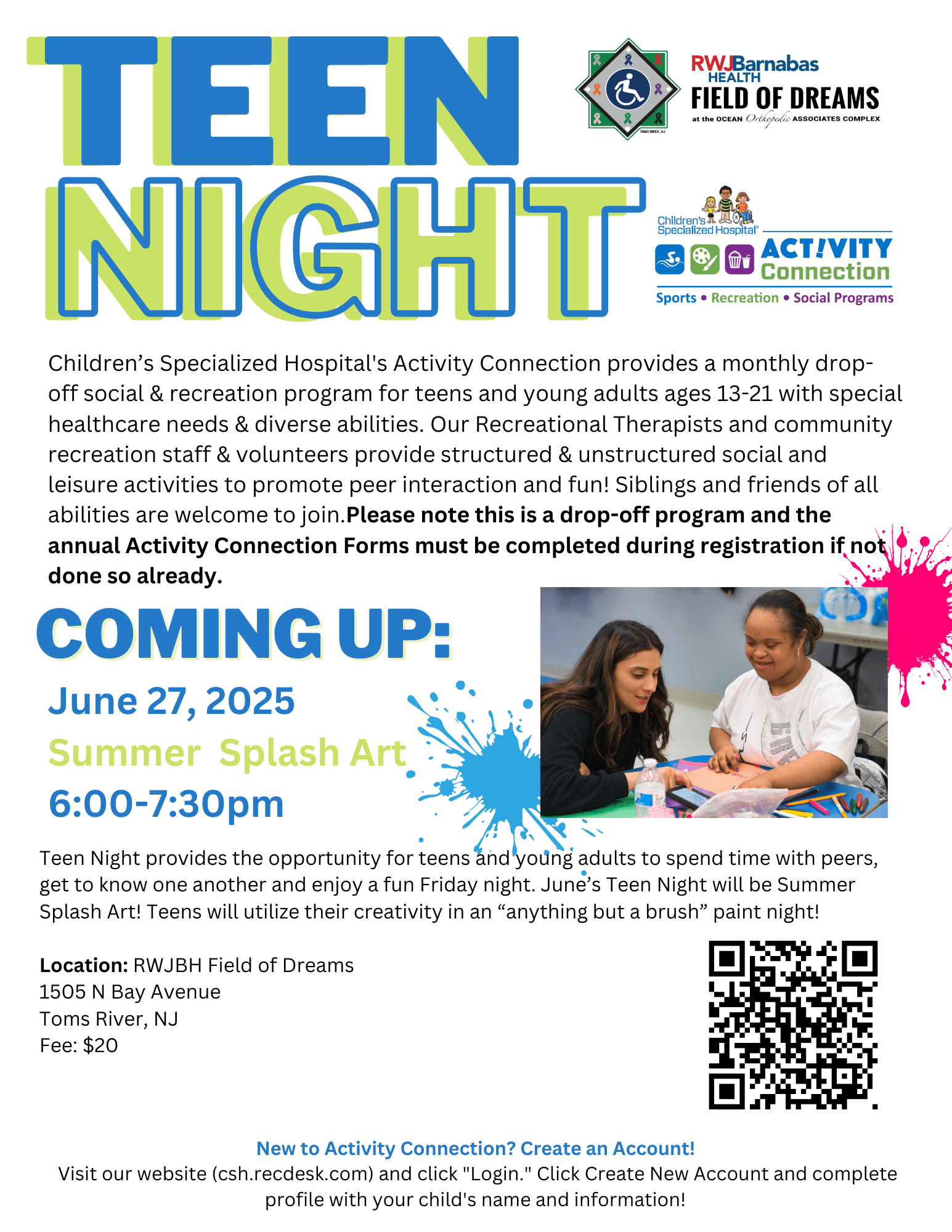 June 27 Teen Night